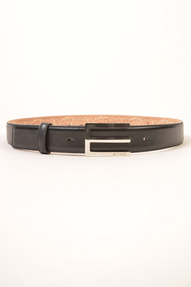 Etro Ledergürtel in Schwarz