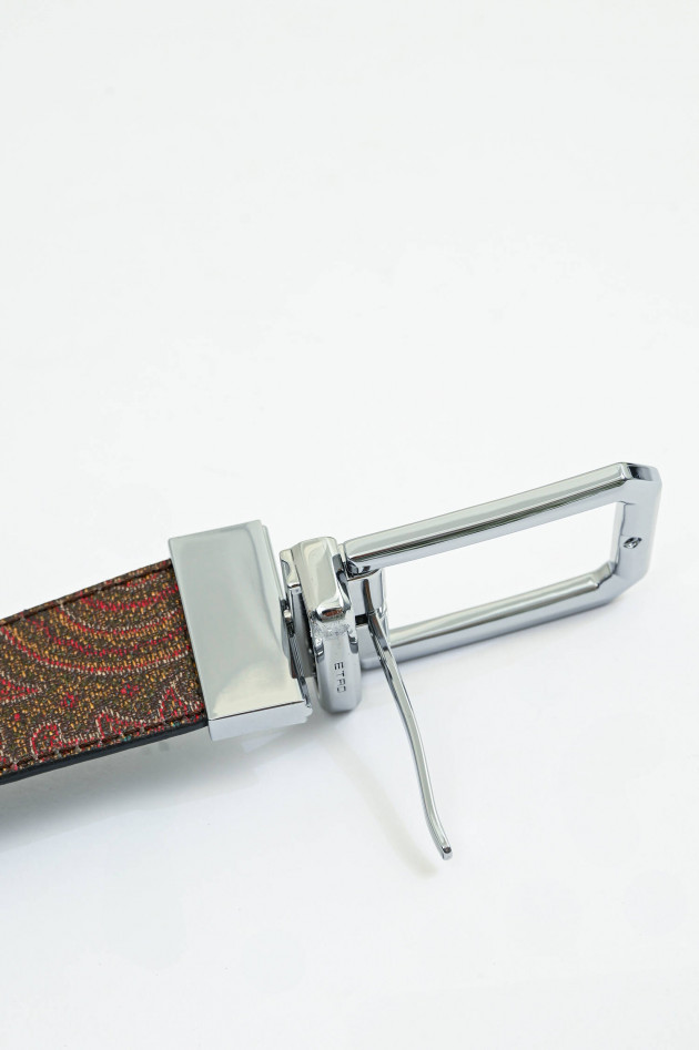 Etro Wendegürtel in Braun/Schwarz