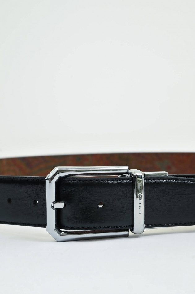 Etro Wendegürtel in Braun/Schwarz