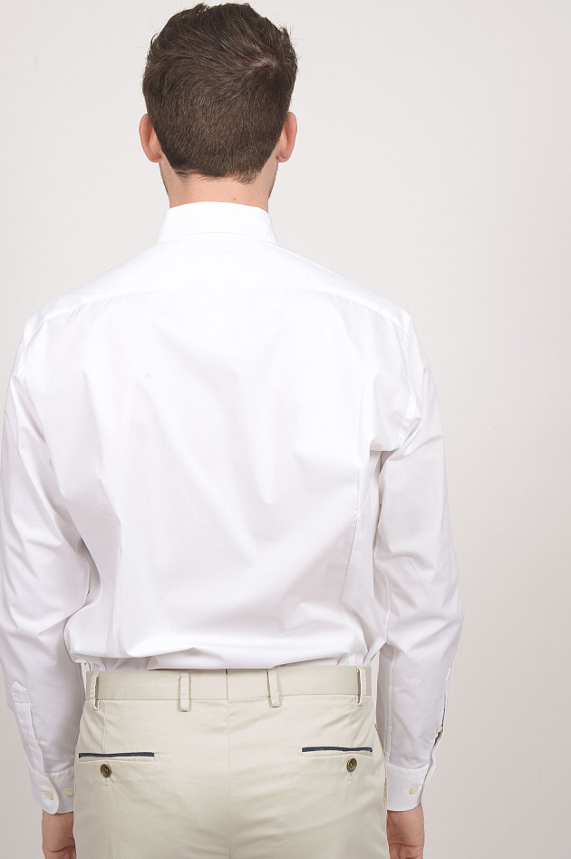 Etro Hemd aus Baumwollstretch in Weiß