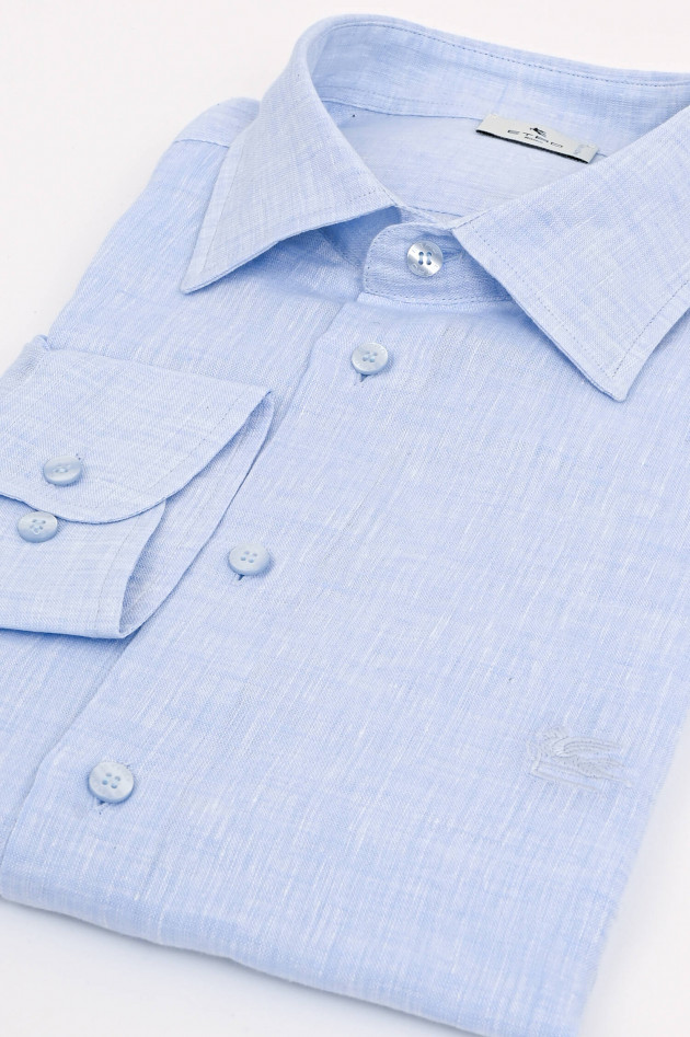 Etro Leinenhemd in Hellblau