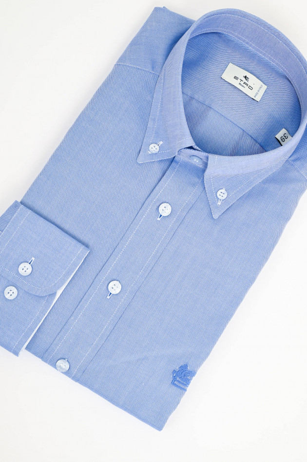 Etro Hemd aus Baumwolle in Mittelblau