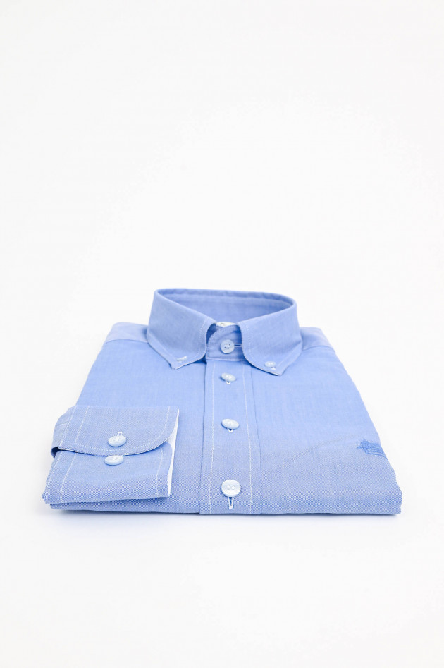 Etro Hemd aus Baumwolle in Mittelblau