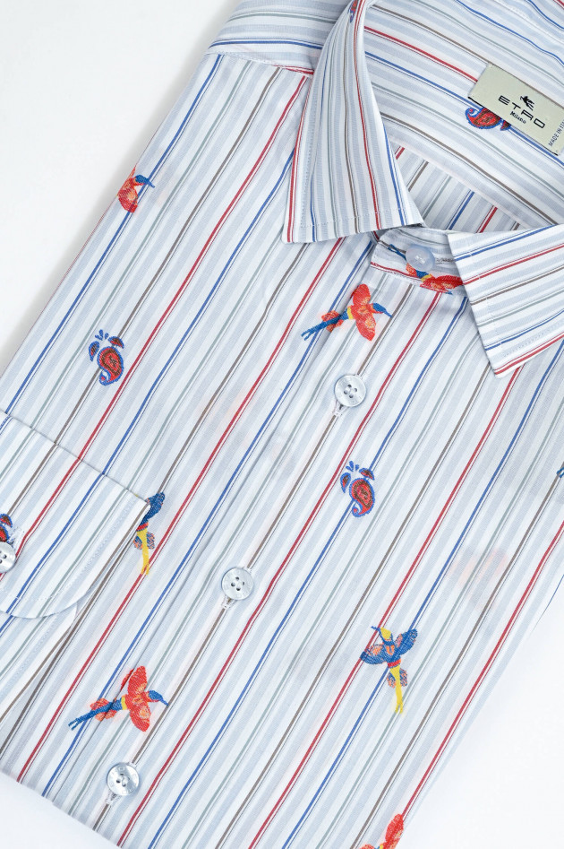 Etro Gemustertes Hemd in Weiß/Multicolor