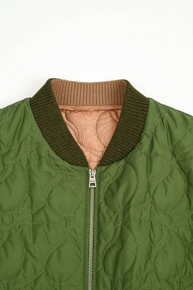 Etro Bomberjacke mit Stickerei in Grün