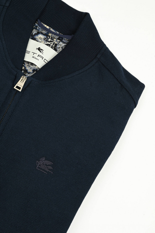 Etro Bomberjacke aus Baumwolle in Navy