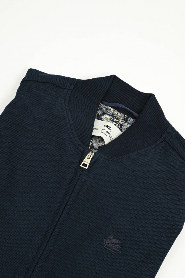 Etro Bomberjacke aus Baumwolle in Navy
