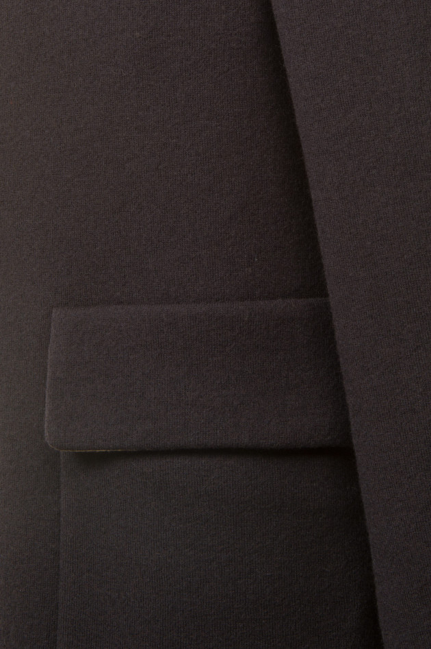 Etro Jerseymantel mit abnehmbarer Kapuze in Navy