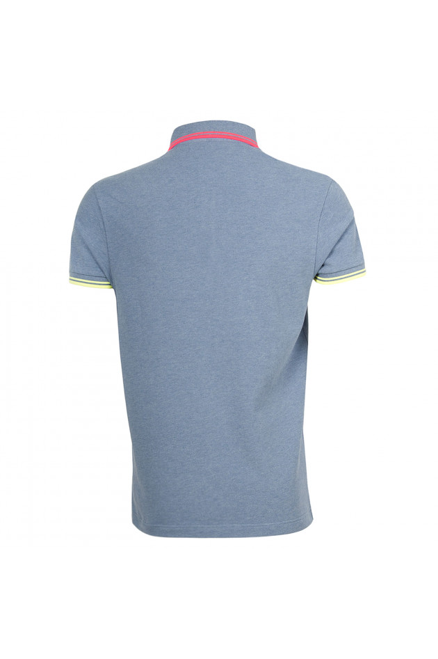 Etro Poloshirt in Blau/Neon