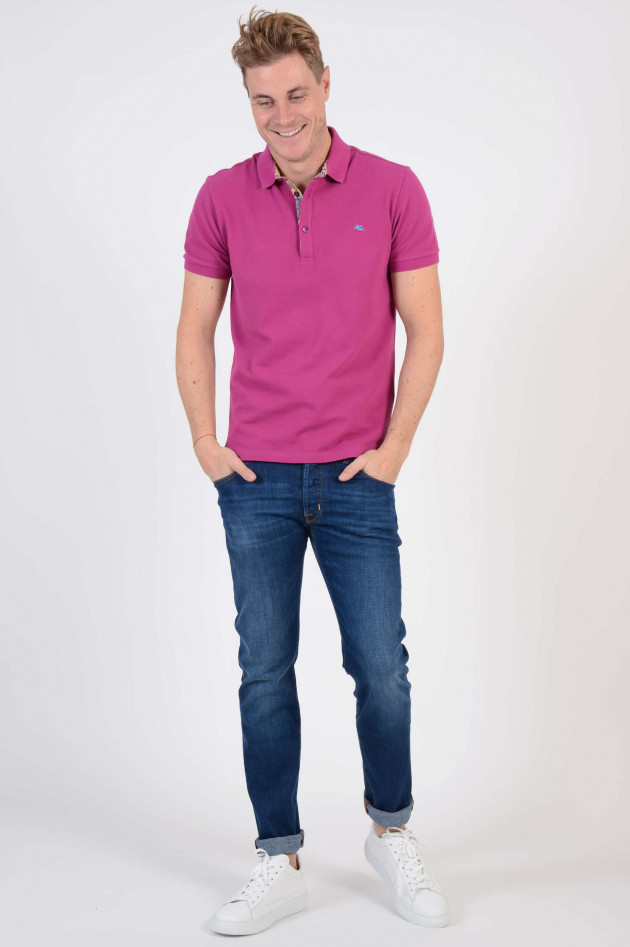 Etro Poloshirt aus Baumwolle in Cyklam