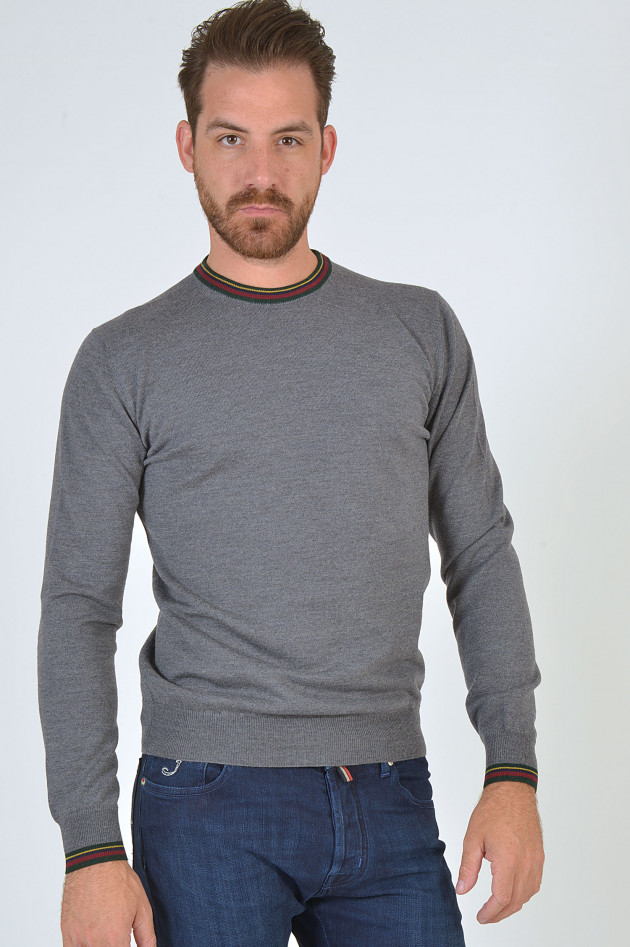 Etro Pullover aus Wolle in Grau