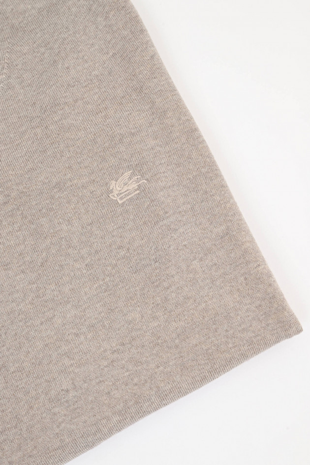 Etro Feinstrick-Pullover in hellem Beige