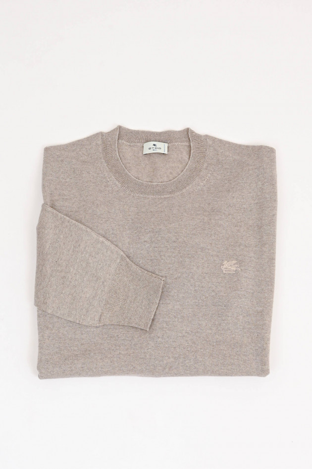 Etro Feinstrick-Pullover in hellem Beige