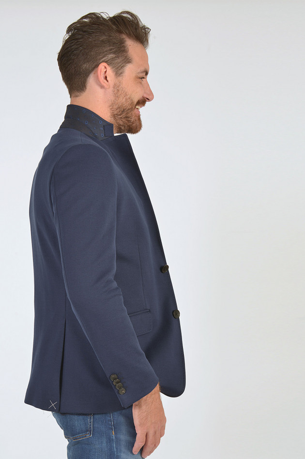 Etro Jersey - Sakko in Navy