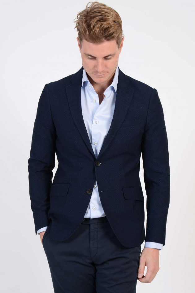 Etro Sakko in Navy gemustert