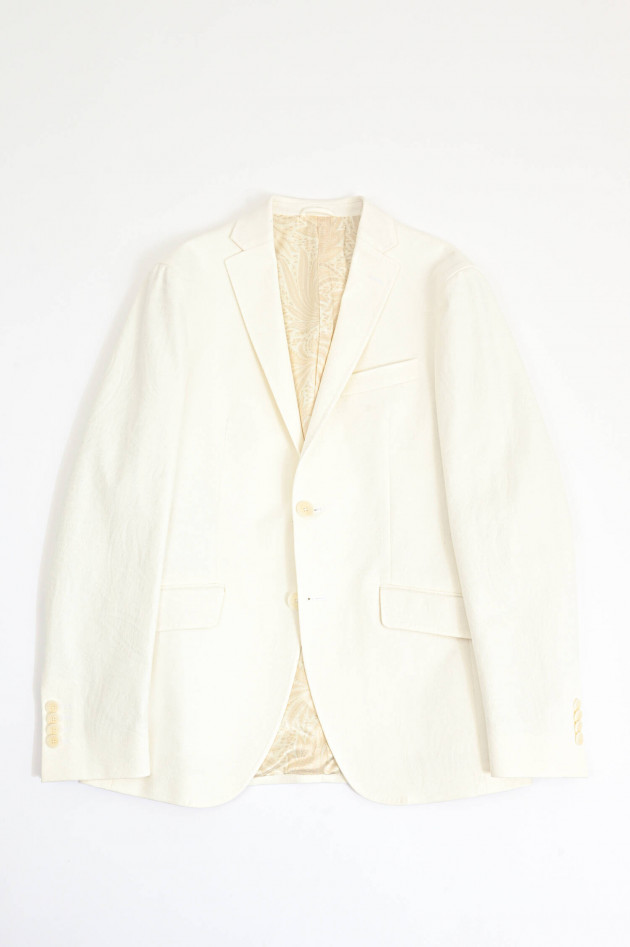 Etro Gemustertes Jaquard Sakko in Creme