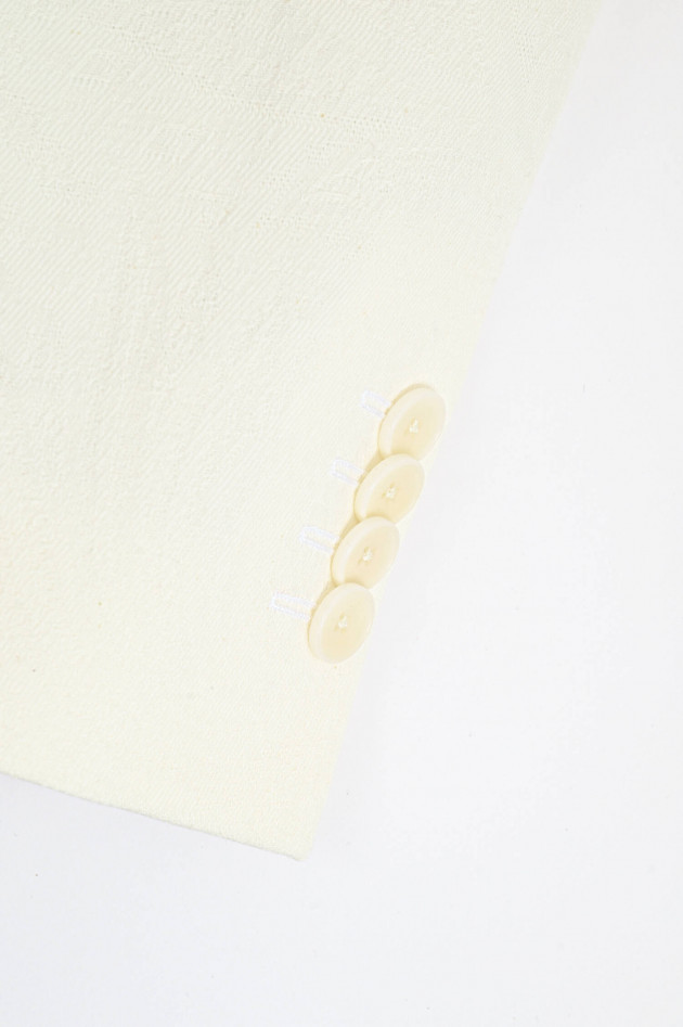Etro Gemustertes Jaquard Sakko in Creme