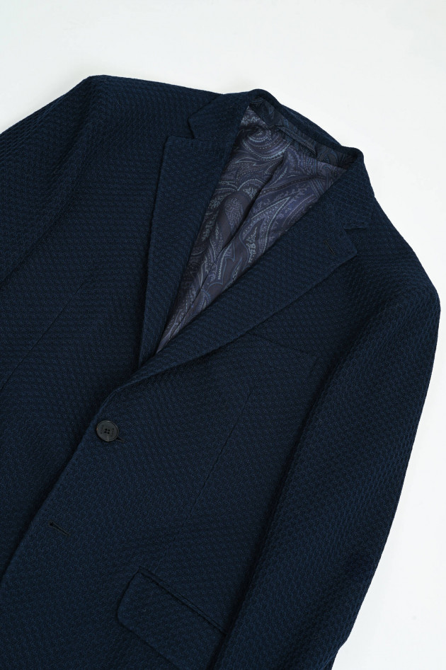 Etro Strukturiertes Sakko in Navy