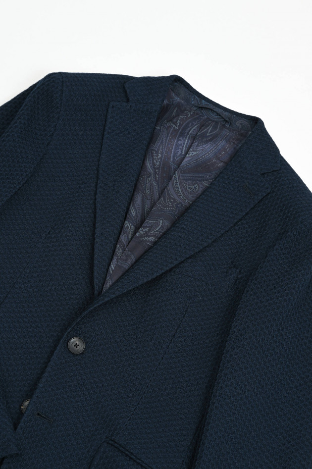 Etro Strukturiertes Sakko in Navy