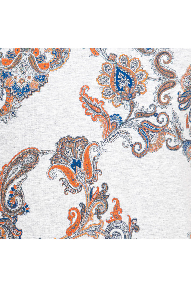 Etro T-Shirt in Grau gemustert