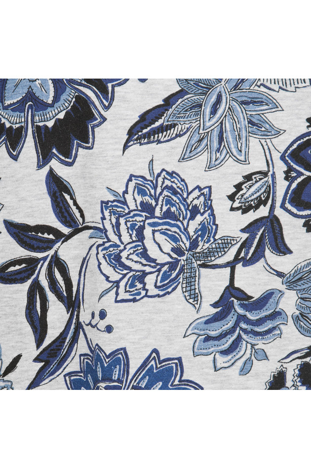Etro T-Shirt in Grau gemustert