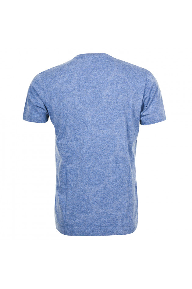 Etro T-Shirt in Blau gemustert