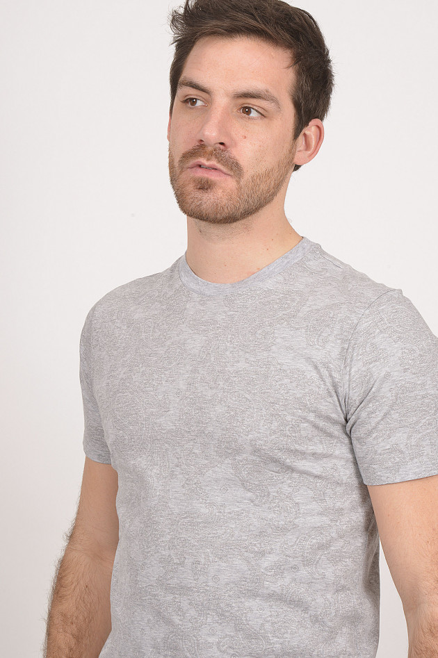 Etro T-Shirt in Grau gemustert