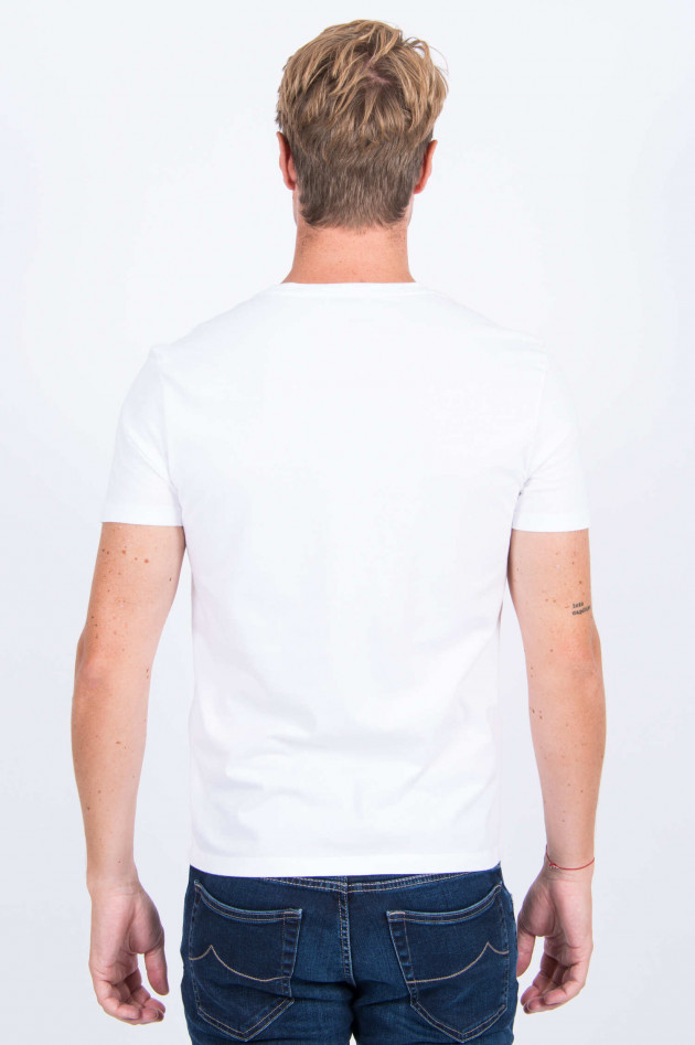 Etro T-Shirt mit Schriftzug in Weiß