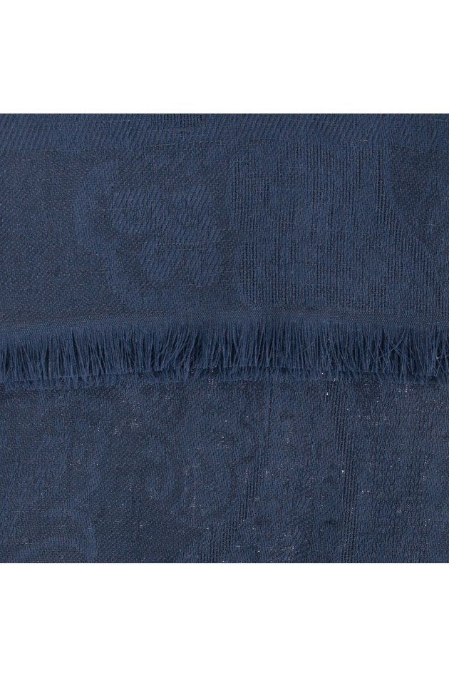 Etro Schal in Navy gemustert