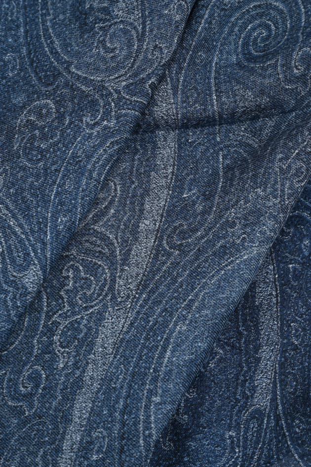 Etro Tuch mit Paisly-Motiv in Dunkelblau