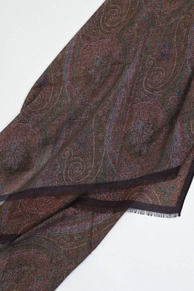 Etro Tuch mit Paisly-Motiv in Violett