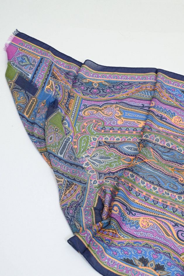 Etro Tuch mit Paisley-Print in Violett/Multicolor