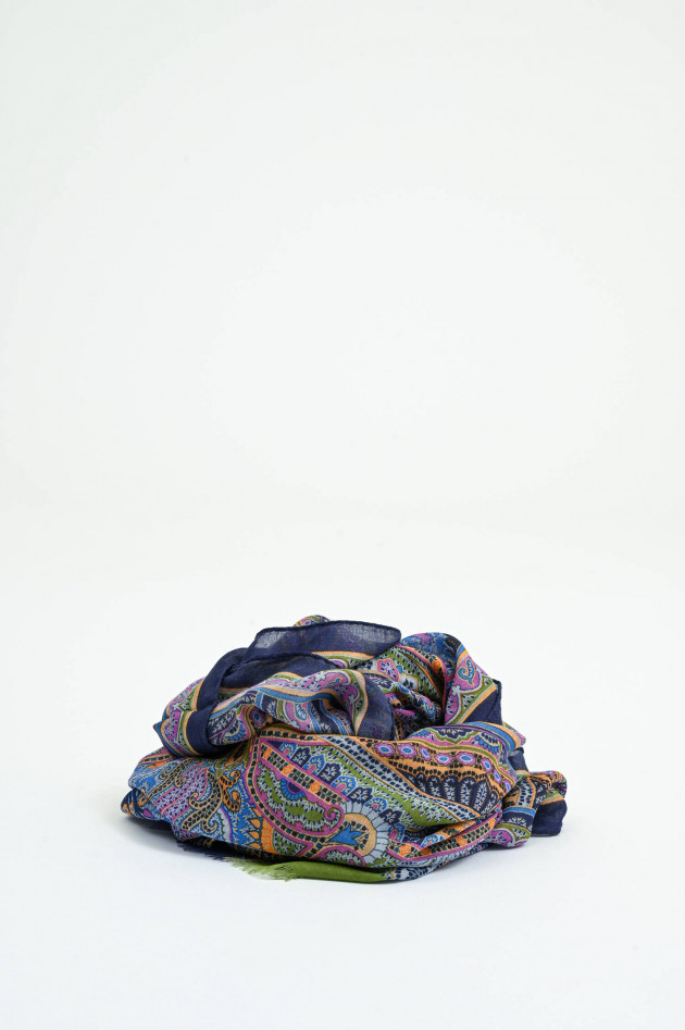 Etro Tuch mit Paisley-Print in Violett/Multicolor