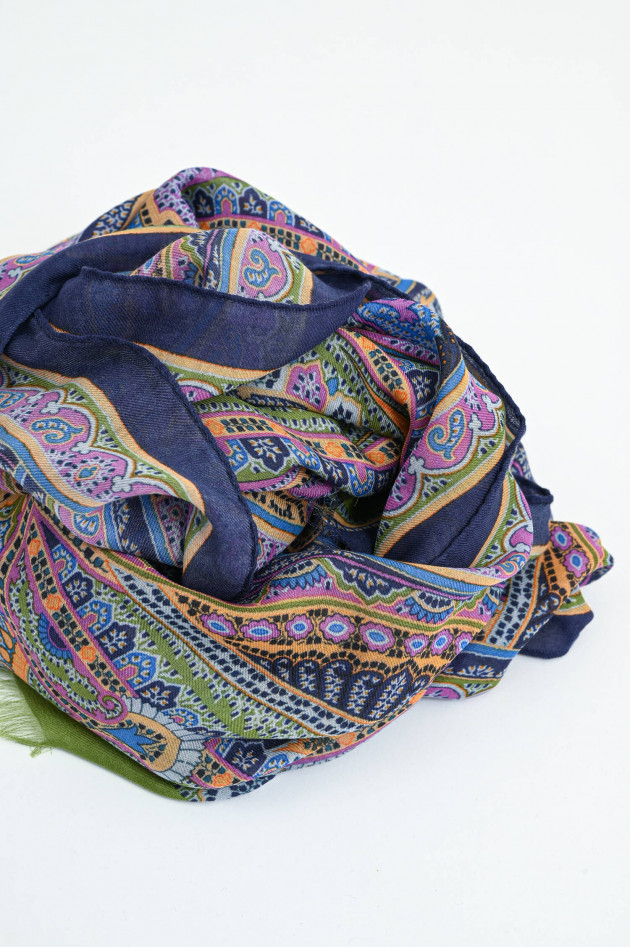 Etro Tuch mit Paisley-Print in Violett/Multicolor