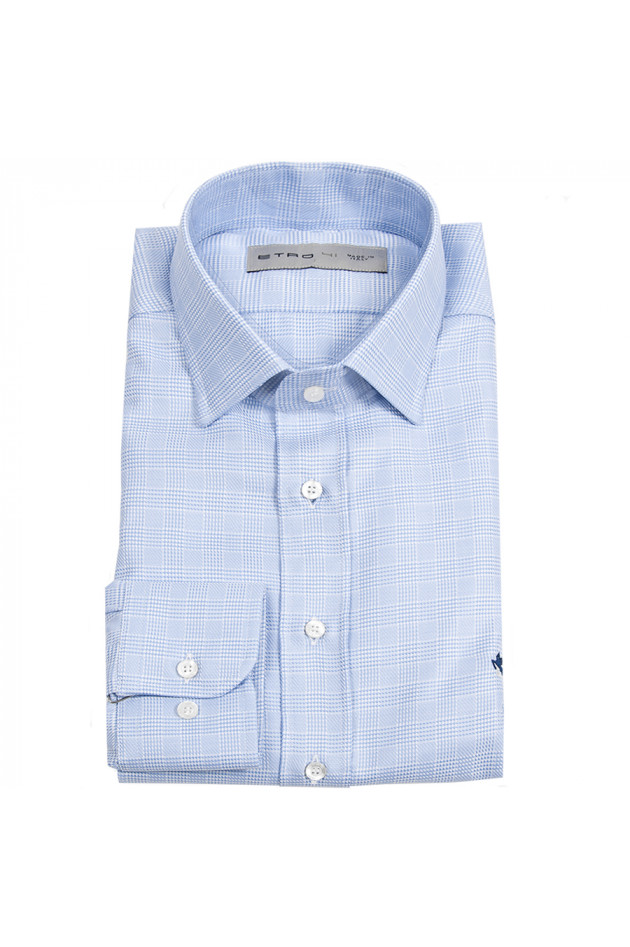 Etro Baumwollhemd Hellblau