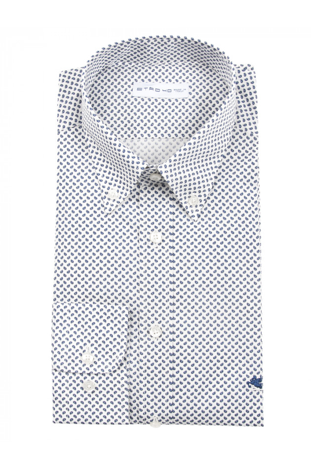 Etro Hemd in Blau/Weiß gemustert