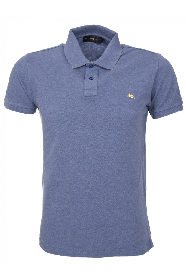 Etro Polo in Jeansblau