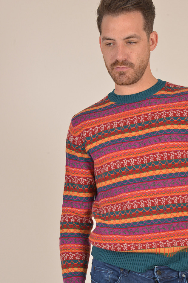 Etro Cashmerepullover mehrfarbig gemustert