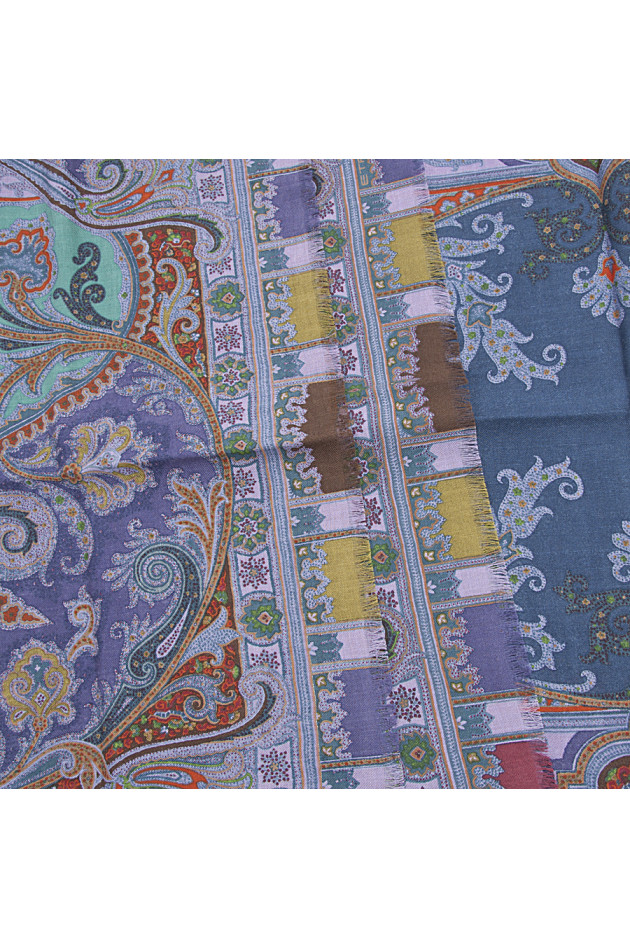 Etro Kaschmirschal Navy