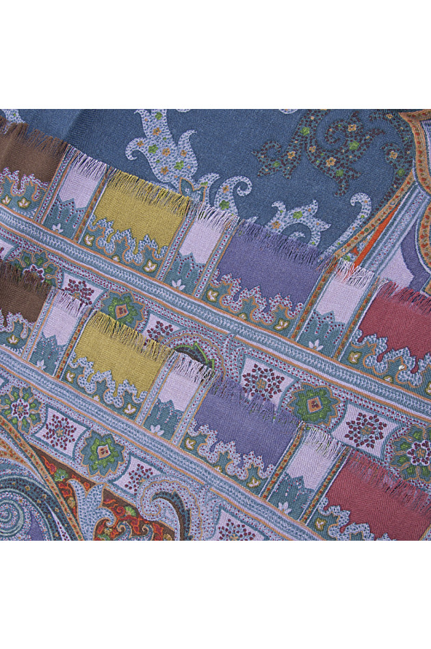 Etro Kaschmirschal Navy