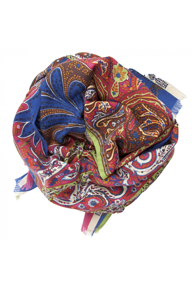 Etro Schal mit rotem Paisleymuster