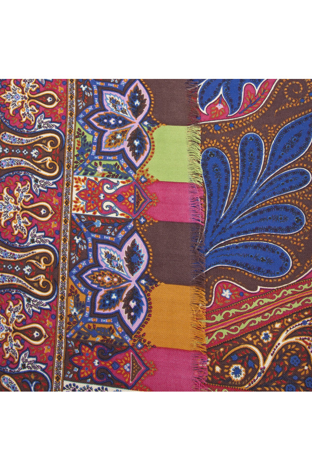 Etro Schal mit rotem Paisleymuster