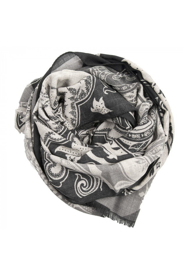 Etro Schal Natur/Schwarz