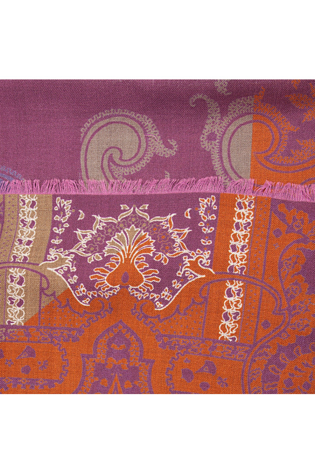 Etro Schal Orange/Zyklame