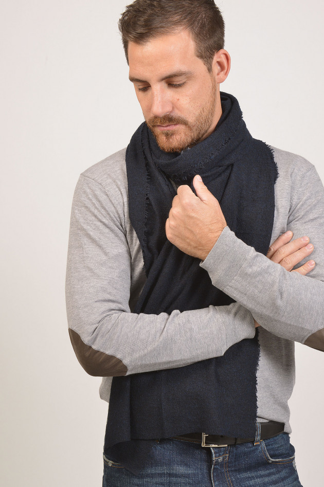 Faliero Sarti Schal LORD in Navy
