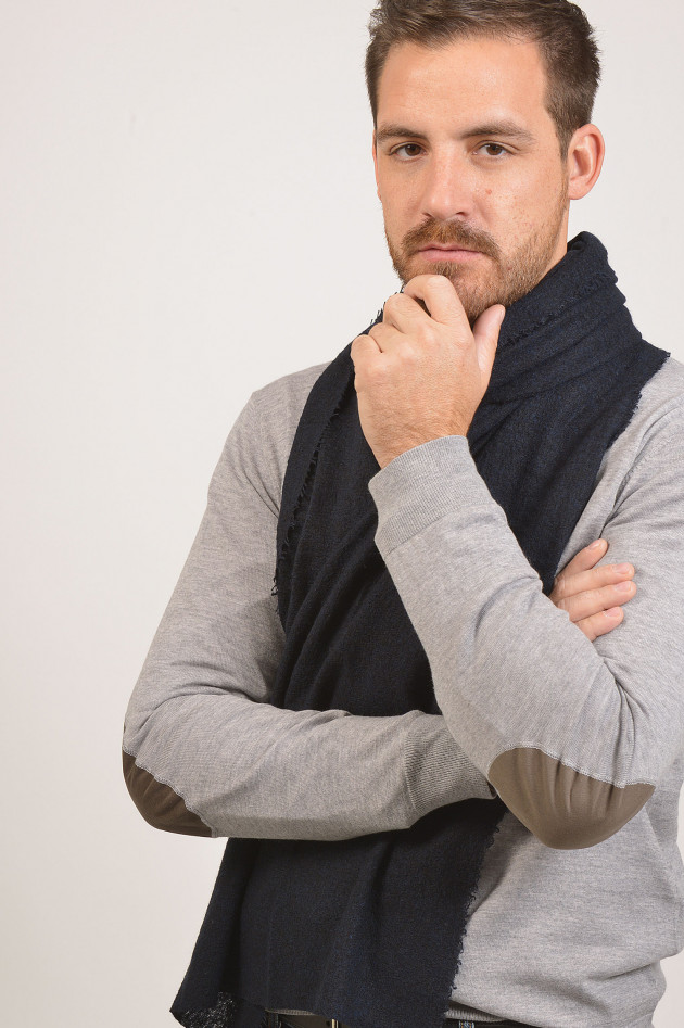 Faliero Sarti Schal LORD in Navy
