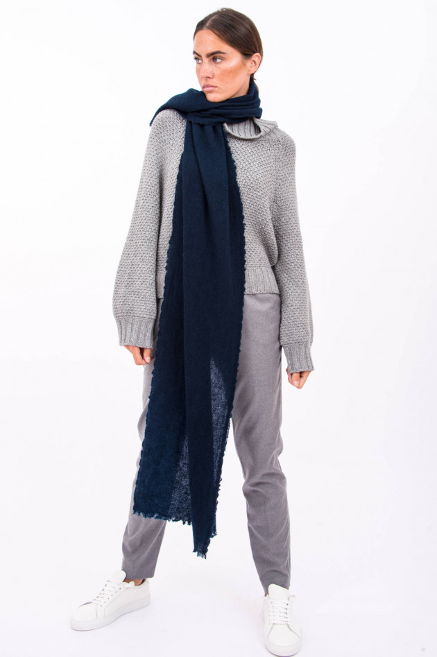 Faliero Sarti Bouclé-Schal ASSINA in Navy
