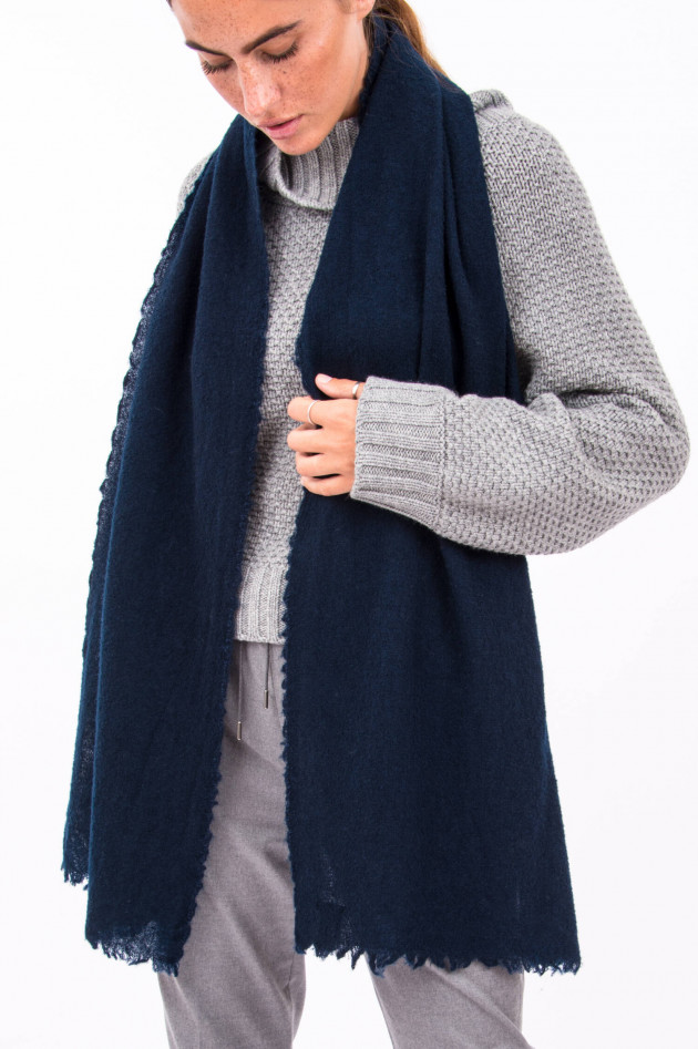 Faliero Sarti Bouclé-Schal ASSINA in Navy