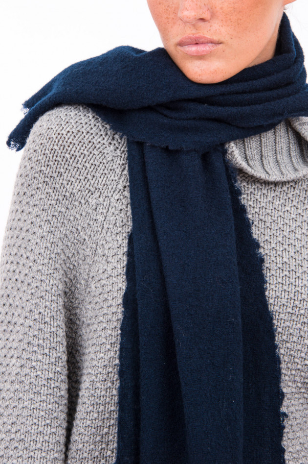 Faliero Sarti Bouclé-Schal ASSINA in Navy