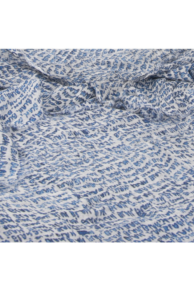 Faliero Sarti Kaschmirschal MINA in Blau/Grau